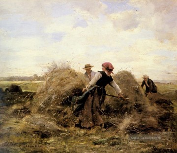  Pre Malerei - The Harvesters Leben Bauernhof Realismus Julien Dupre